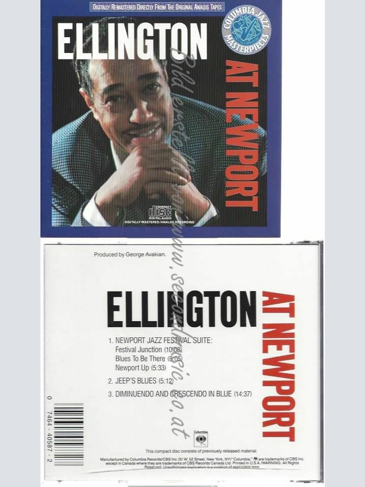 CD--DUKE ELLINGTON | --AT NEWPORT