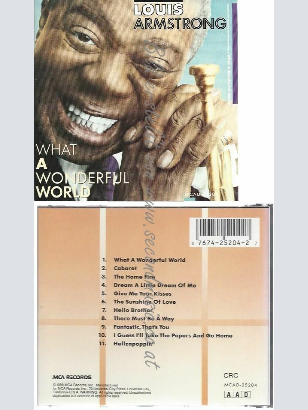 CD--LOUIS ARMSTRONG | --WHAT A WONDERFUL WORLD