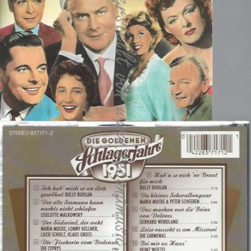 CD--DIE GOLDENEN SCHLAGERJAHRE 1951