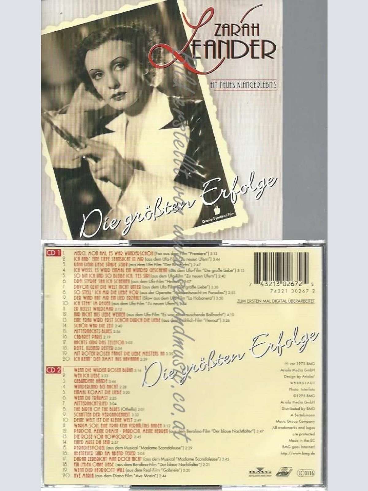 CD--ZARAH LEANDER | --DIE GRÖßTEN ERFOLGE