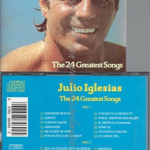 CD--JULIO IGLESIAS | --THE  24 GREATEST SONGS