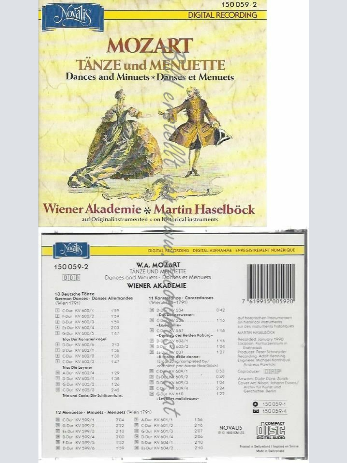 CD--HASELBÖCK, WAK, ET AL. | --TÄNZE UND MENUETTE