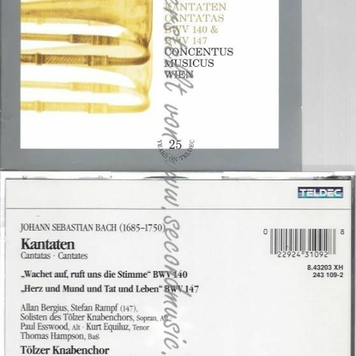 CD--TÖLZER KNABEN, HARNONCOURT, ET AL. | --FAMOUS CANTATAS,2