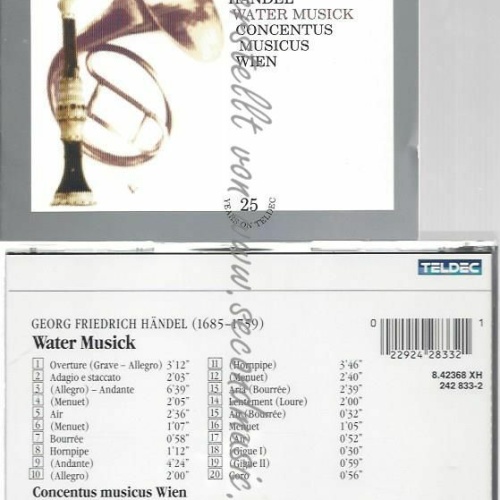 CD-- CONCENTUS MUSICUS WEIN/HARNONCOURT  / GEORG FRIEDRICH