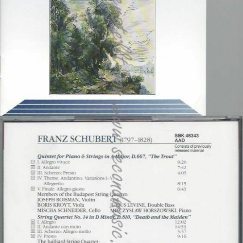 CD-- Qnt Pno Trout/Qrt String 14  F. Schubert