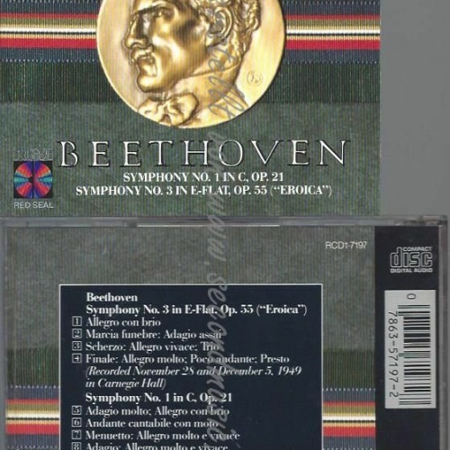 CD--TOSCANINI/NBC | --BEETHOVEN:SYMS.  1& 3