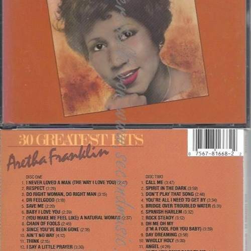 CD--ARETHA FRANKLIN | -- 30 GREATEST HITS