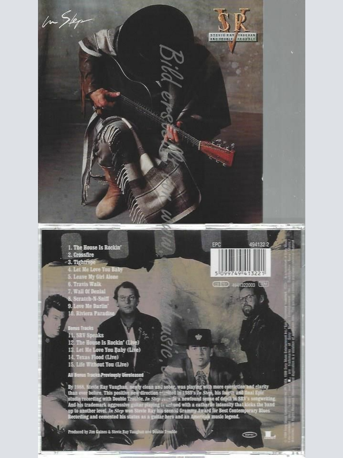 CD--STEVIE RAY VAUGHAN  AND DOUBLE TROUBLE | --IN STEP