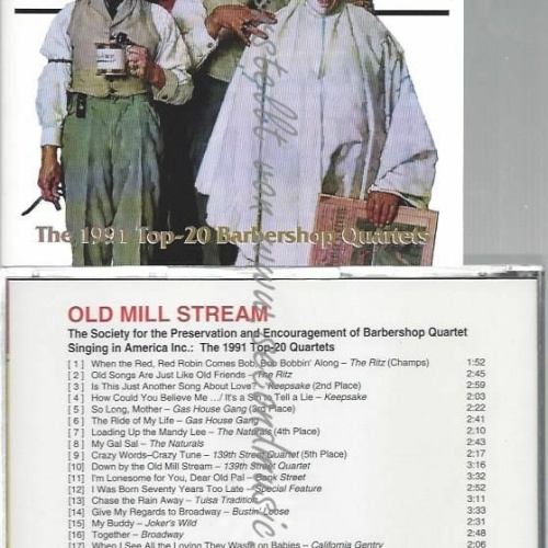 CD--TOP TWENTY BARBERSHOP QUARTETS -OLD MILL STREAM