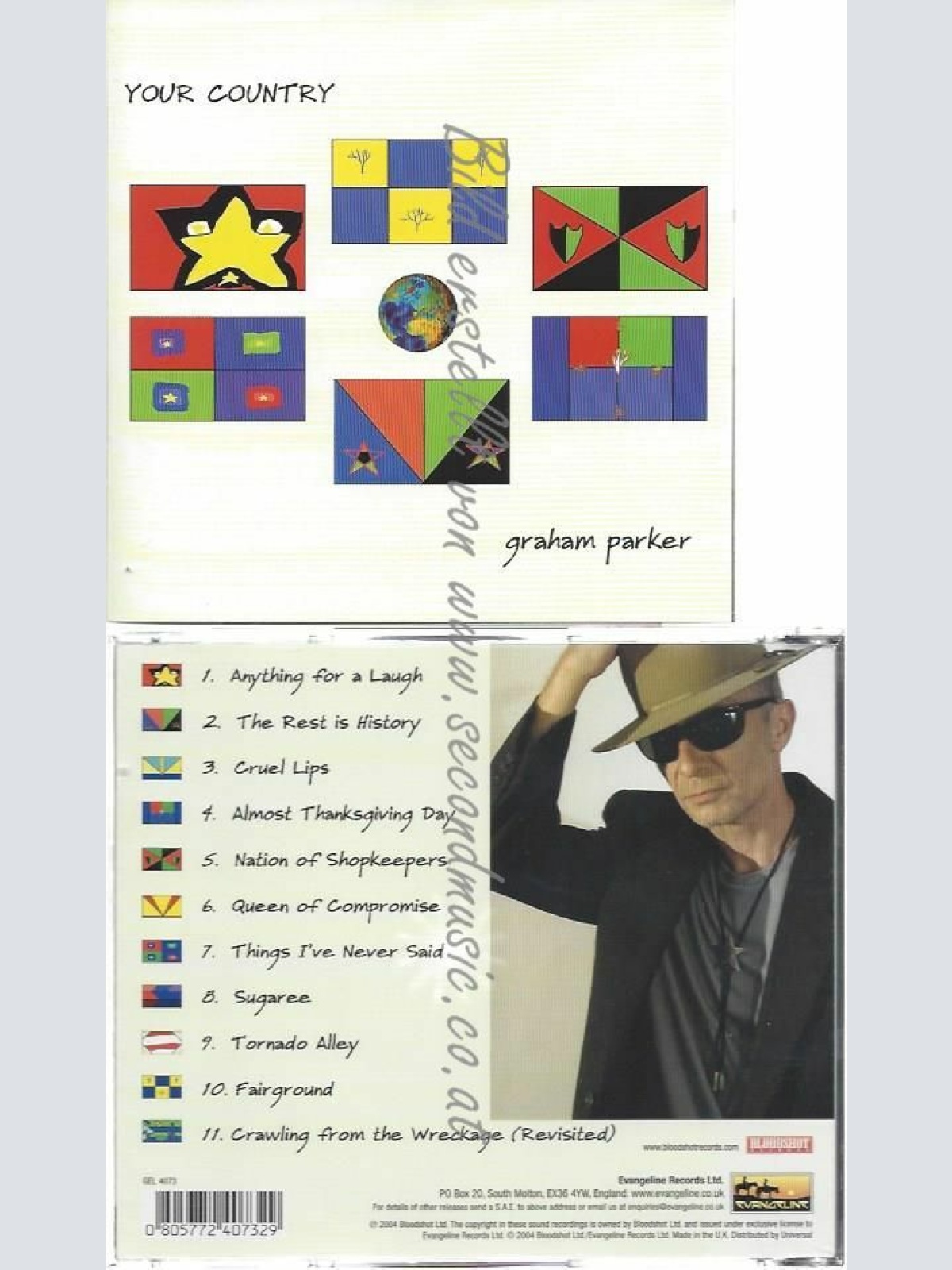 CD--GRAHAM PARKER | --YOUR COUNTRY