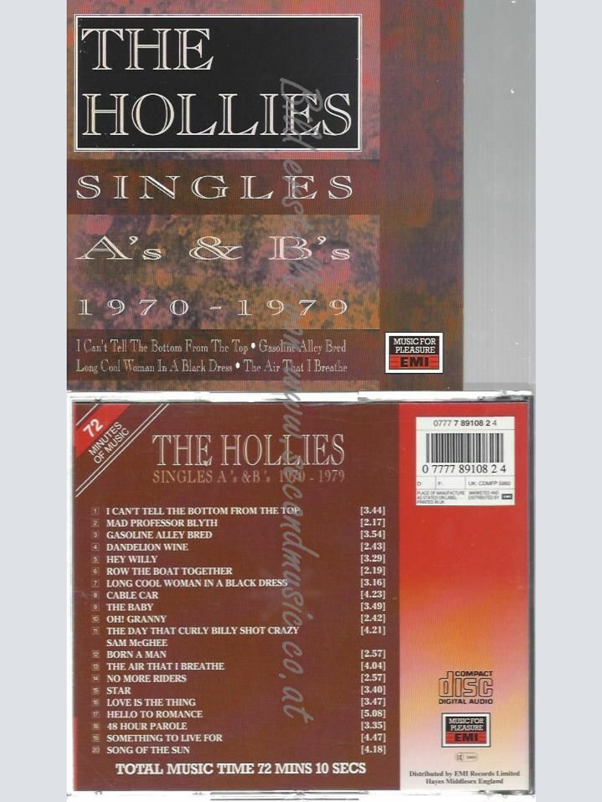 CD--HOLLIES | --SINGLES A'S AND B'S