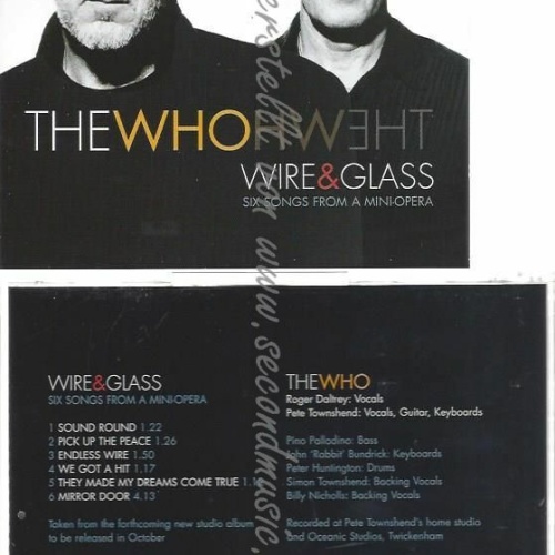 CD--THE WHO | --WIRE & GLASS