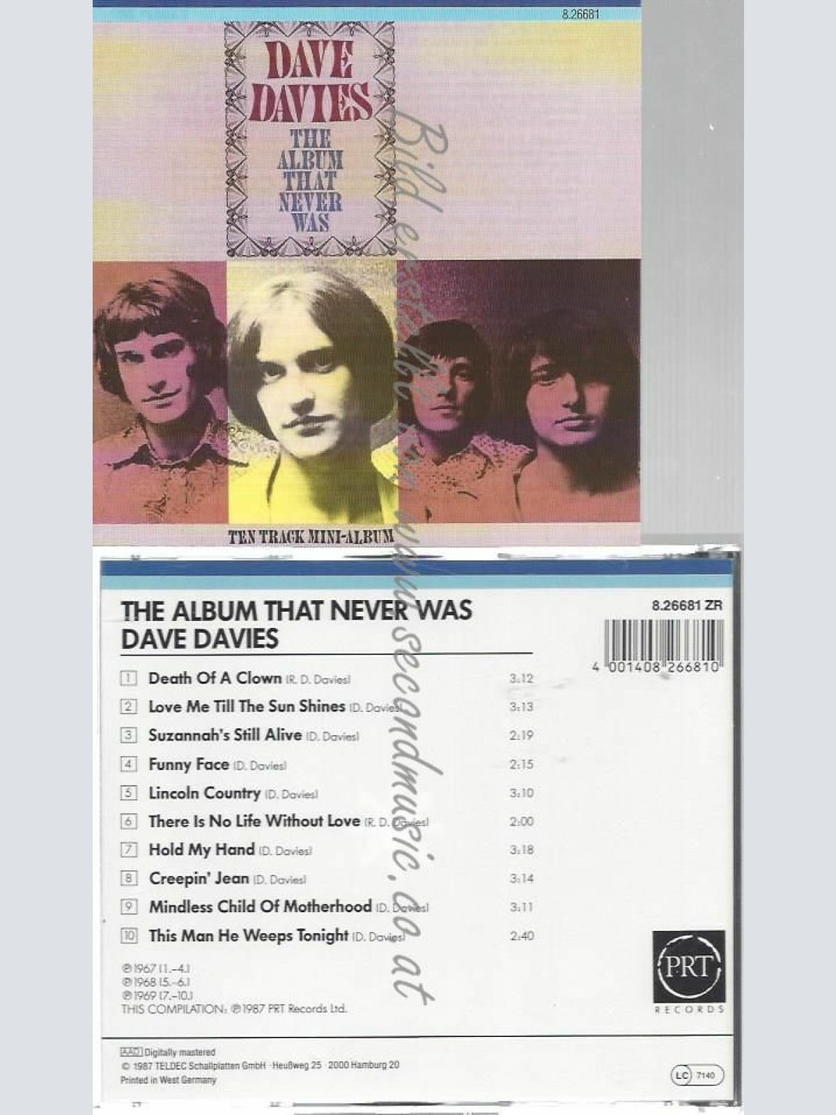 CD--, #.)/ DAVE DAVIES--ALBUM THAT NEVER WAS (-