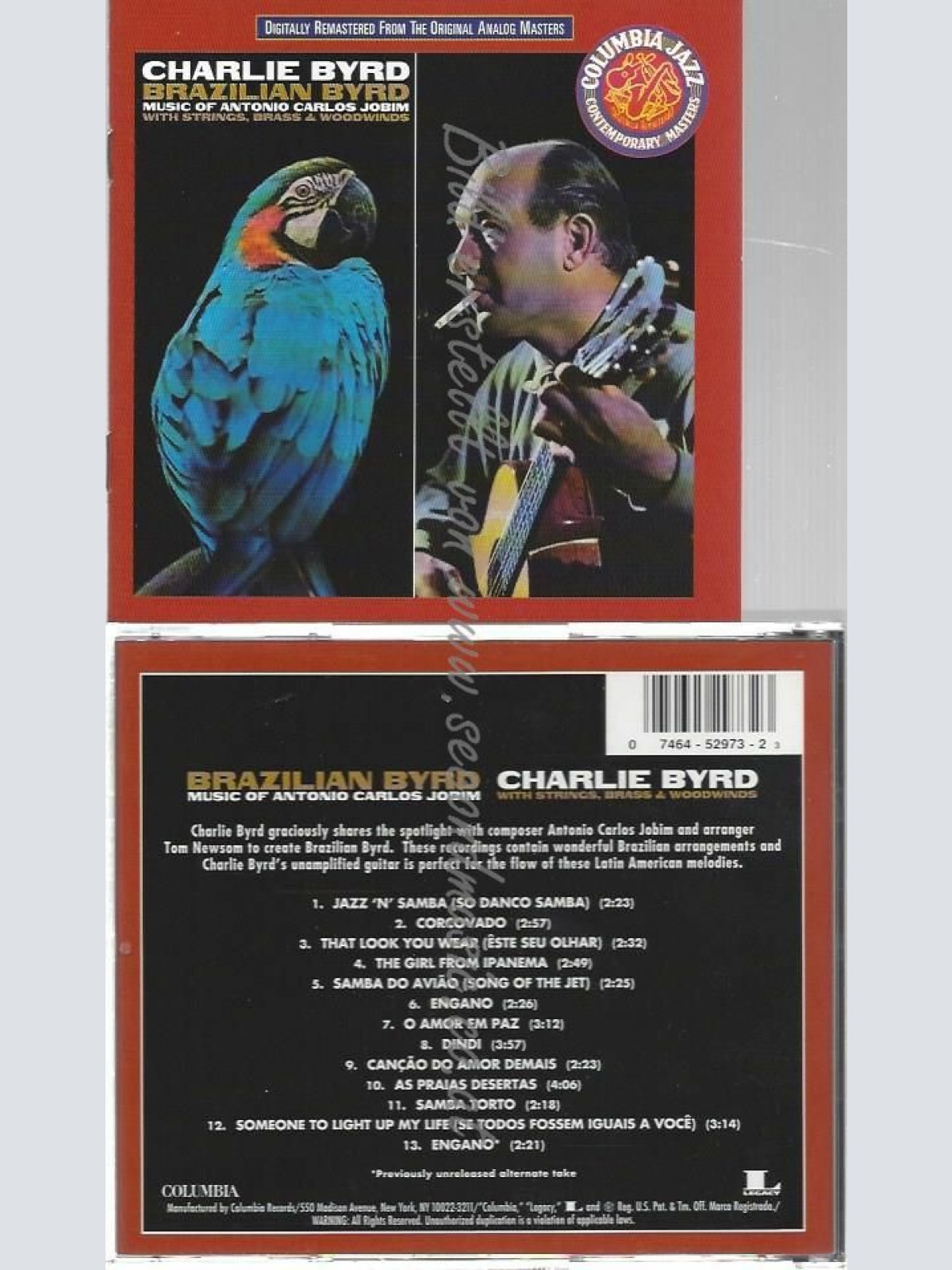 CD--CHARLIE BYRD   & ALDEMAROROMERO | --BRAZILIAN BYRD