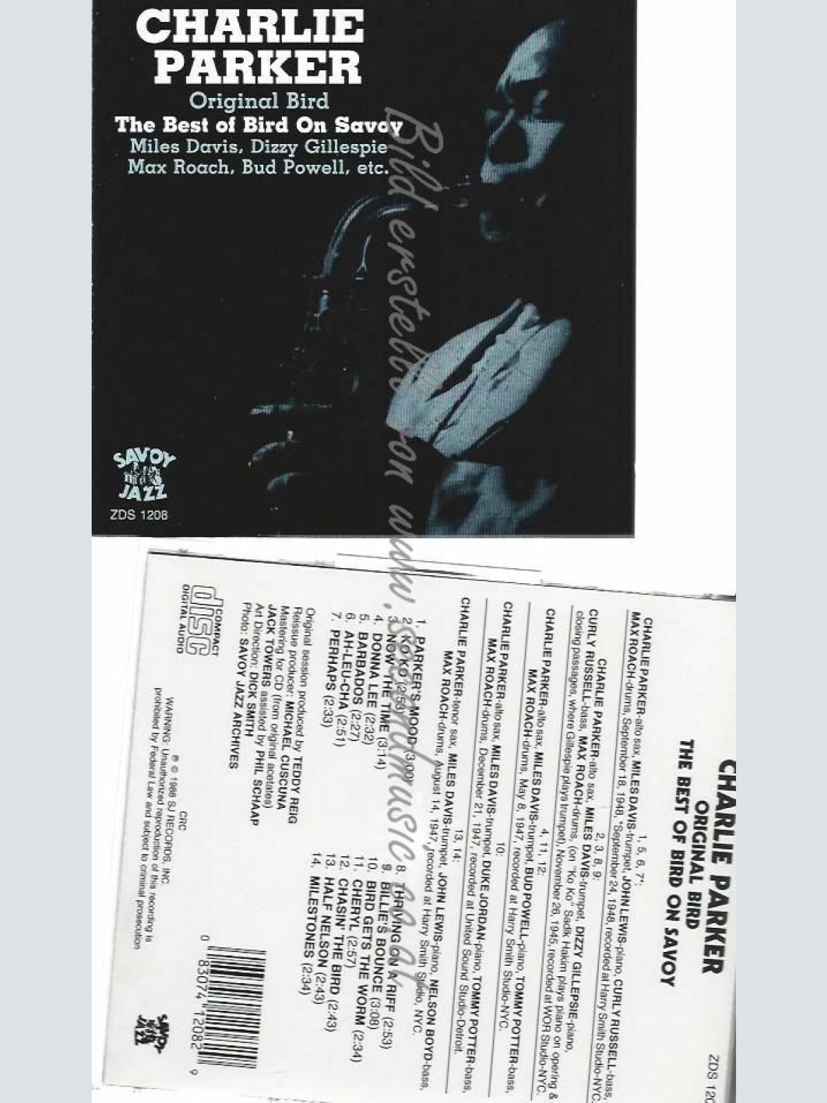 CD--CHARLIE PARKER--BEST OF