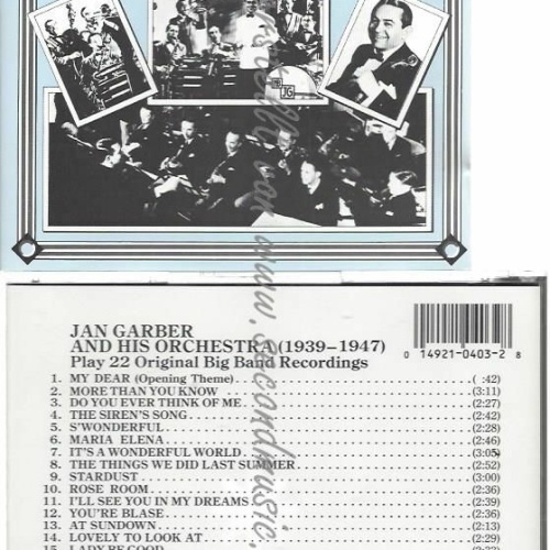 CD--JAN GARBER | --PLAYS22 ORIGINAL BIG BAND REC