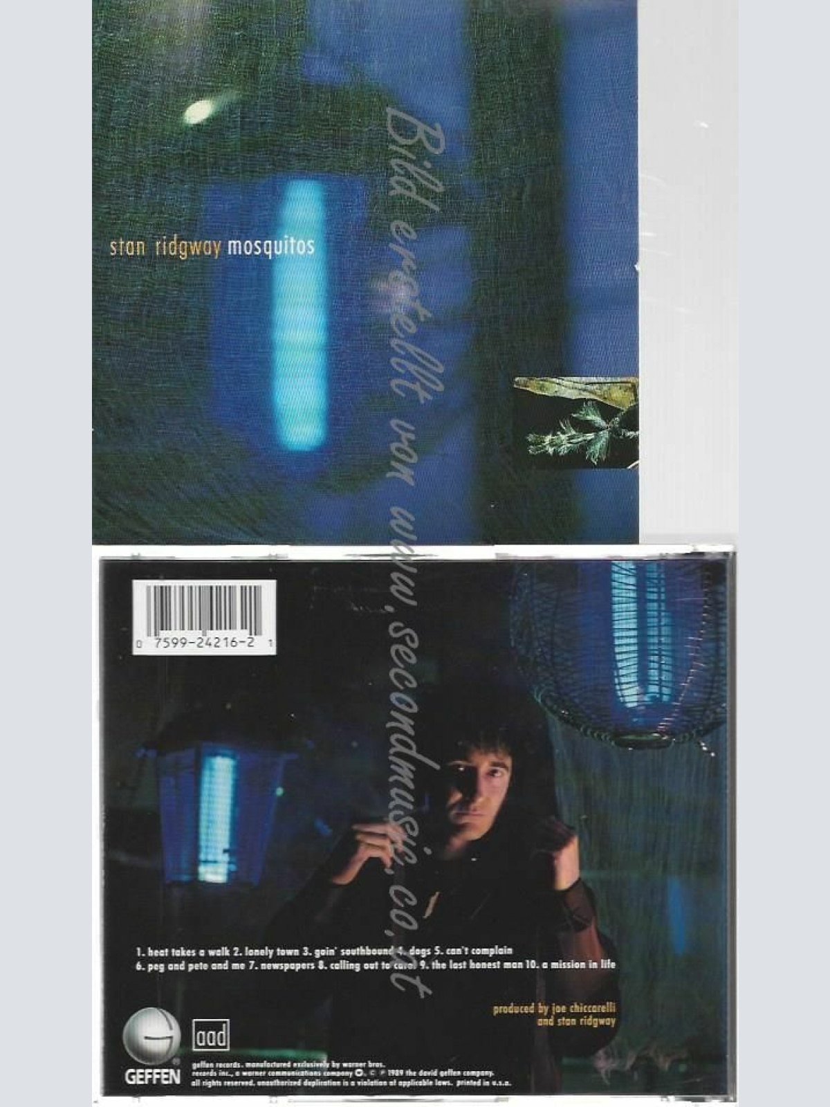 CD--  Stan Ridgway  Mosquitos --075992421621