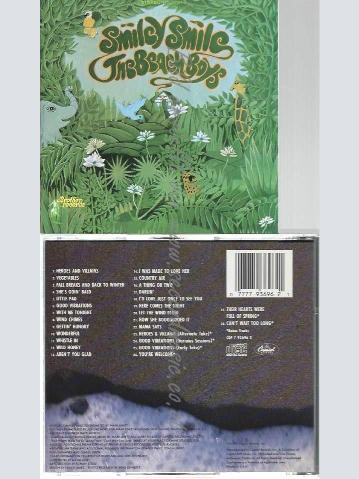 CD--ILD HONEY/ THE BEACH BOYS | --SMILEY SMILE