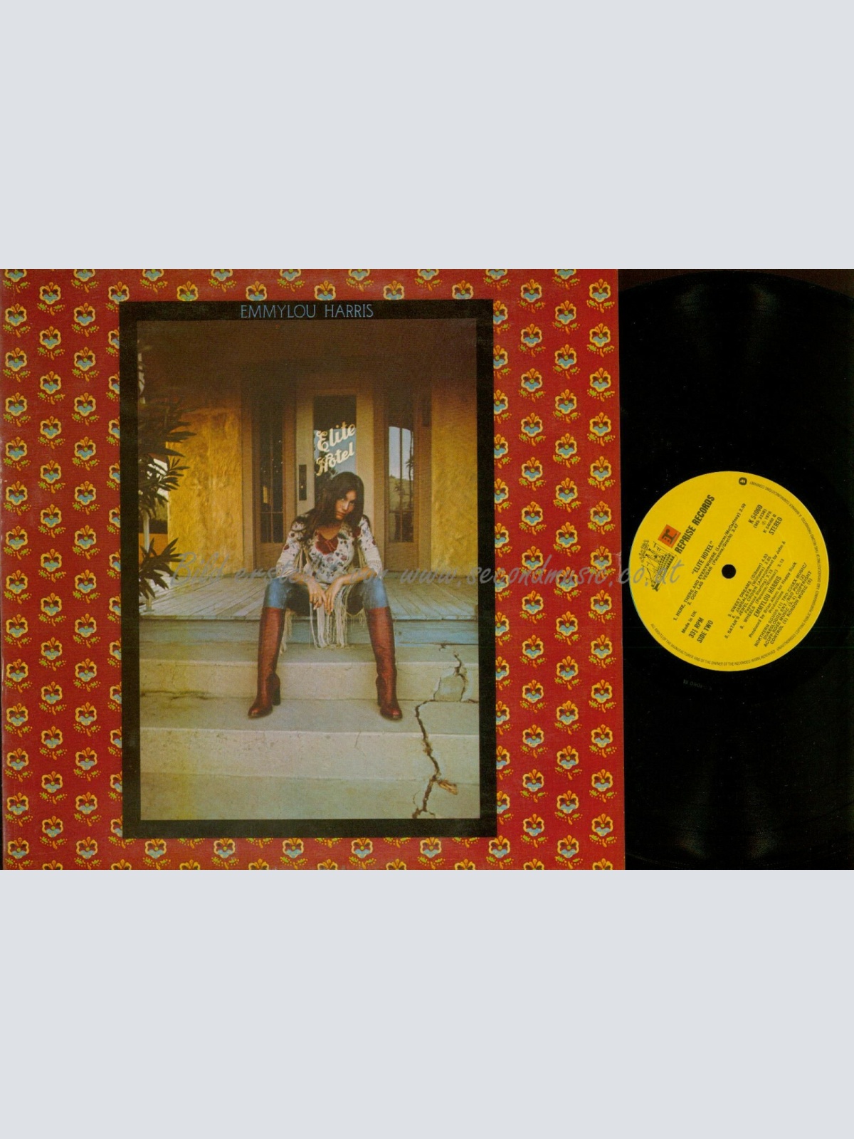 LP -  Emmylou Harris  Elite Hotel  // UK