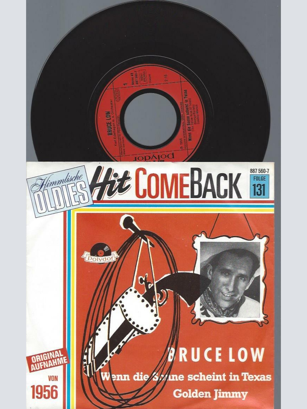 7"   Bruce Low  Wenn Die Sonne Scheint In Texas