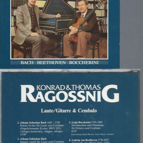 CD- Konrad & Thomas Ragossnig --Bach Beethoven