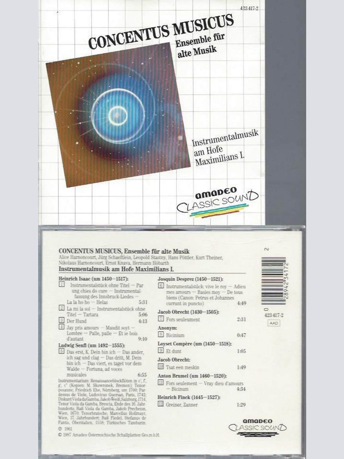 CD- Concetus Musicus Ensemble für alte Musik