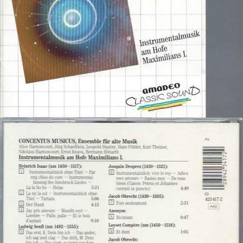 CD- Concetus Musicus Ensemble für alte Musik