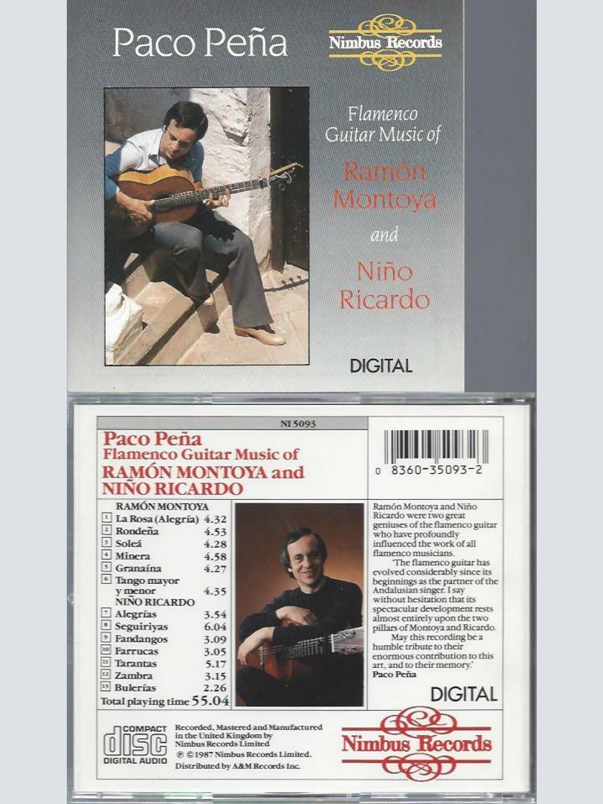 CD-  Paco Pena plays Montoya and Ricardo