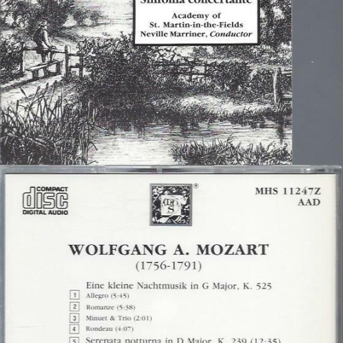 CD- Wofgang Amadeus  Mozart Eine kleine Nachtmusik St Martin  Marriner