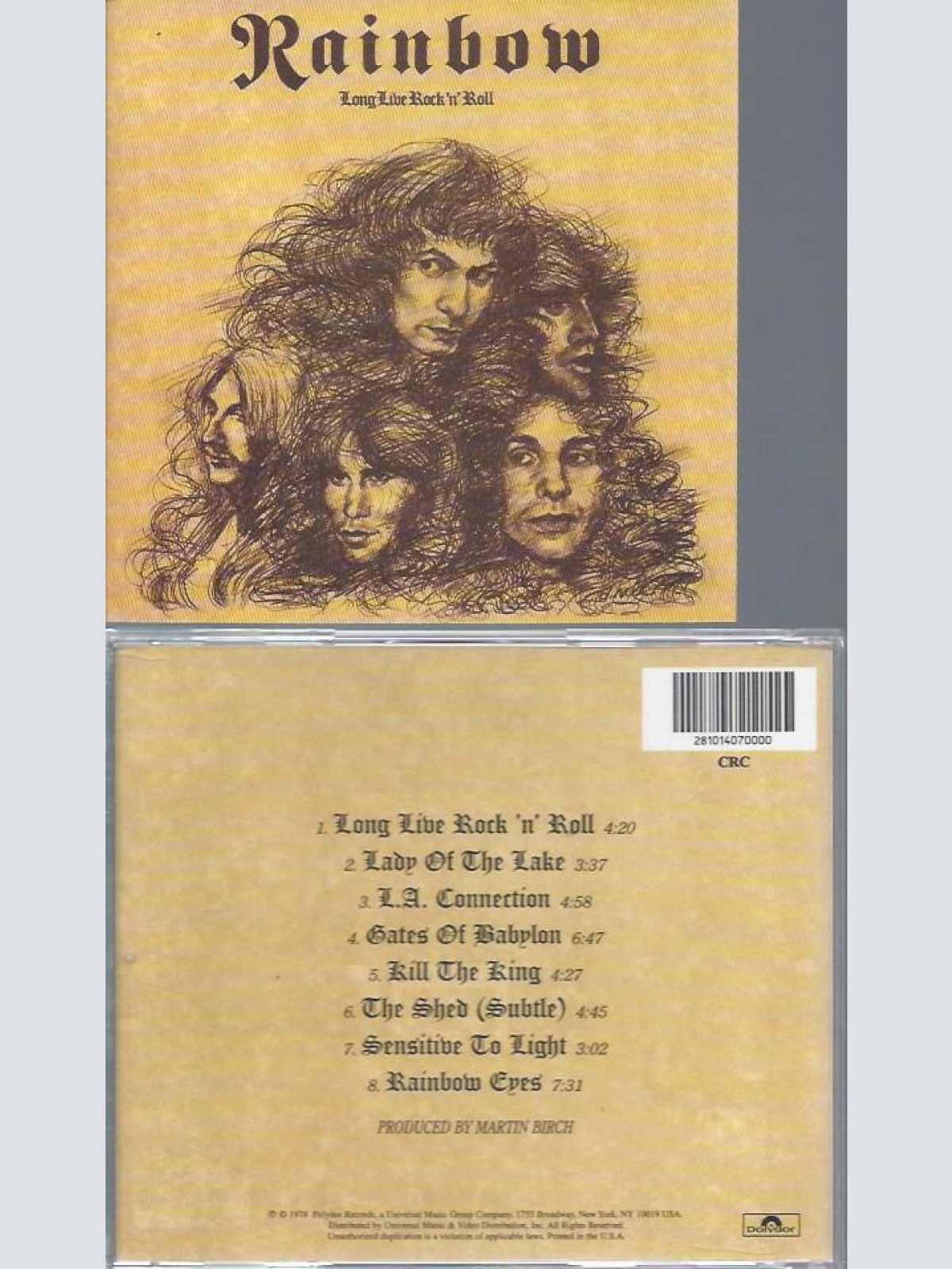 CD-- Rainbow Long live Rock n Roll  USA