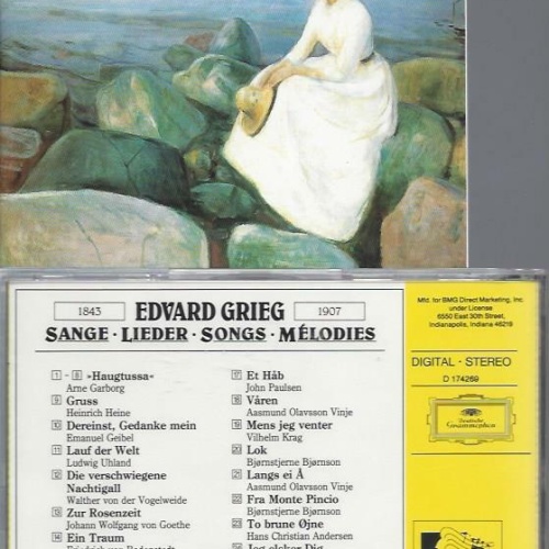 CD -Grieg / Anne Sofie Von Otter, Bengt Forsberg – Sange • Lieder • Songs • Mél