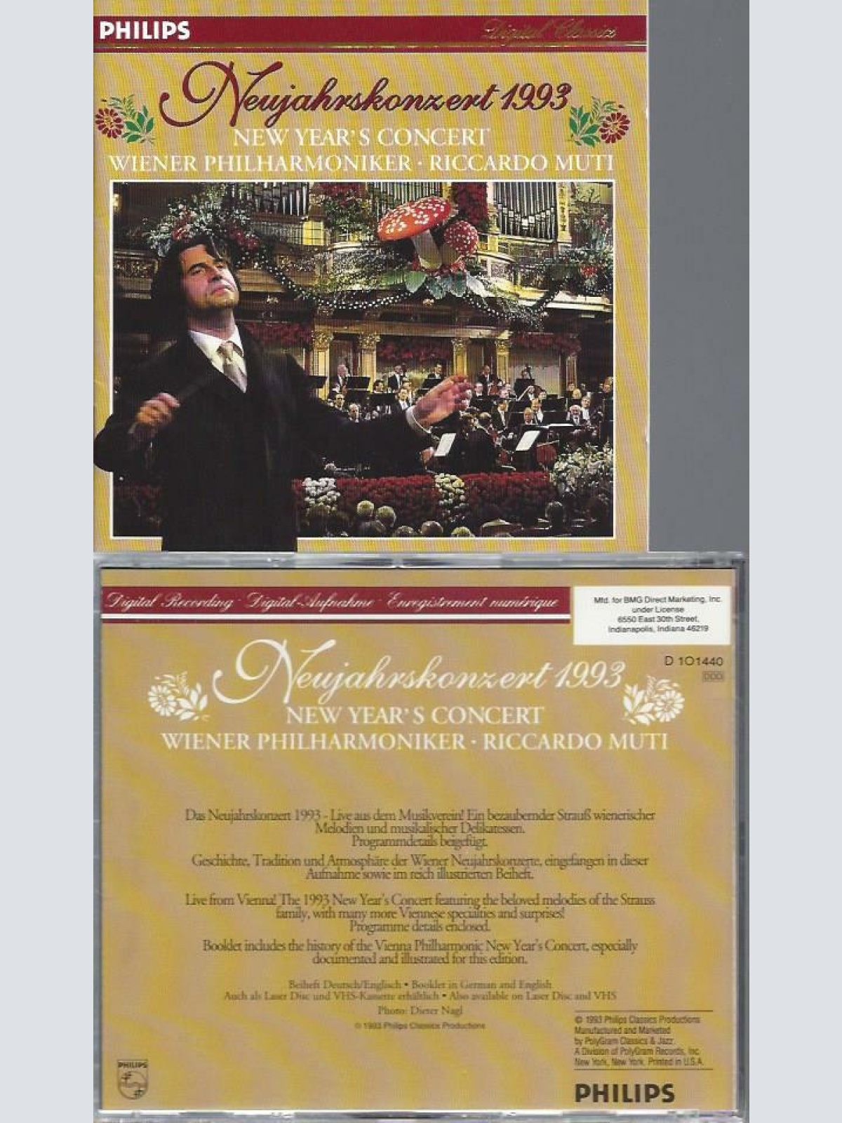 CD --Ricardo Muti // Neujahrskonzert 1993 Wiener Philharmoniker