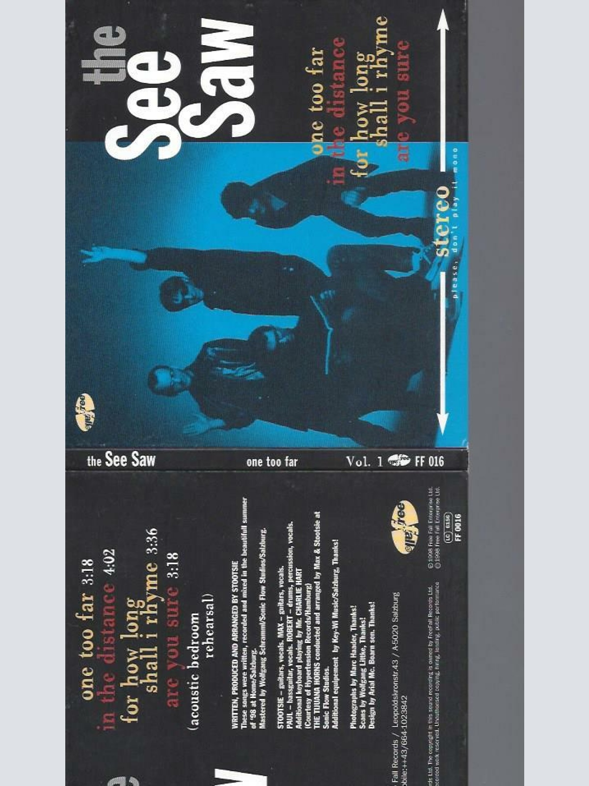 CD --The See saw  one too far Vol 1 / no Booklet