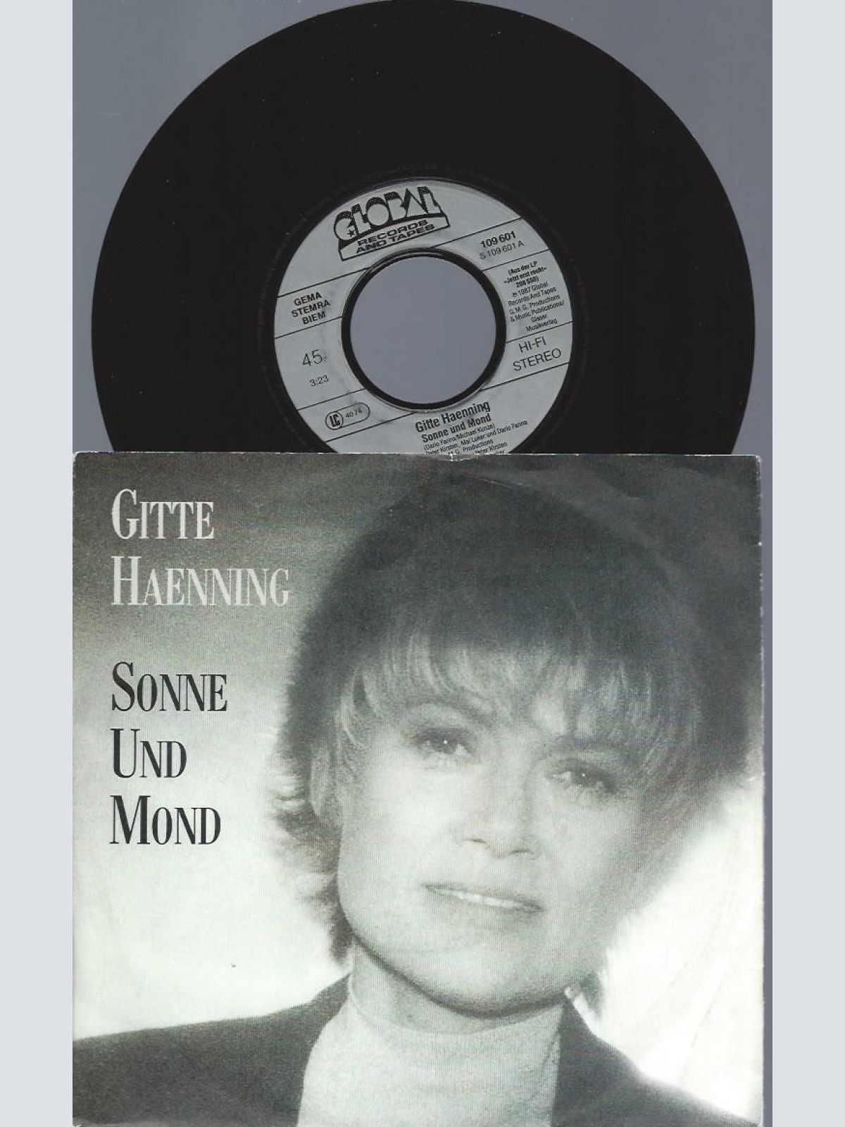 7"     Gitte Haenning  Sonne Und Mond