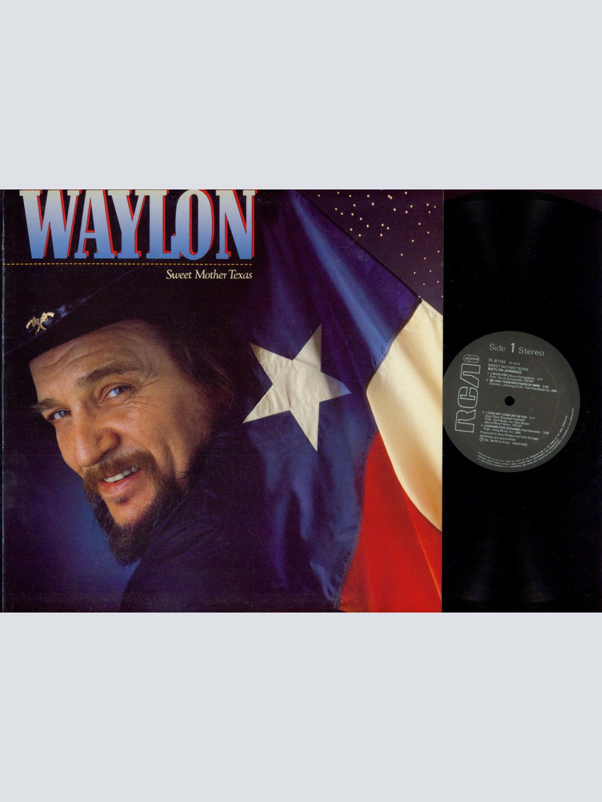 LP--  Waylon Jennings – Sweet Mother Texas