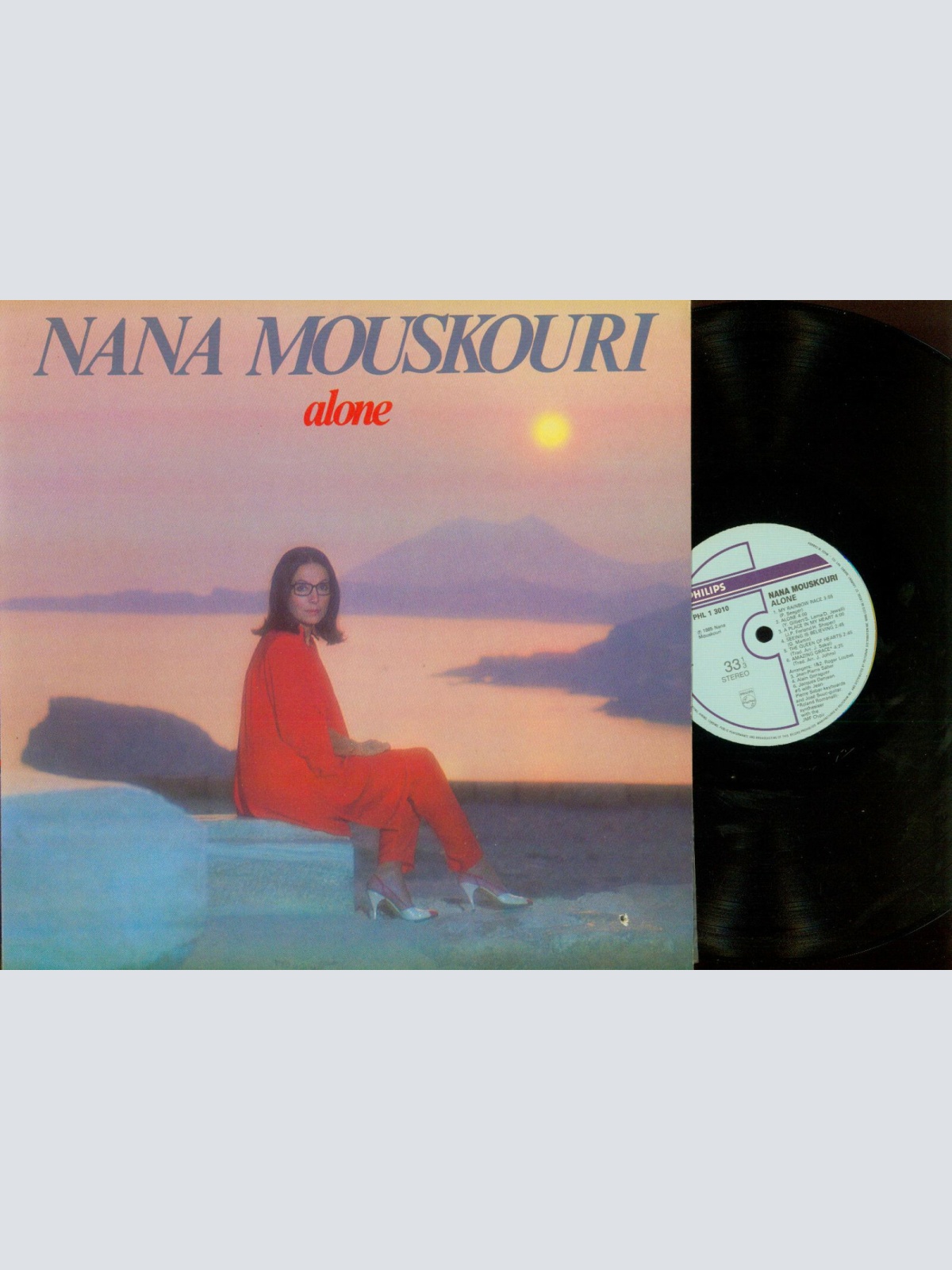 LP--  Nana Mouskouri – Alone / Canada