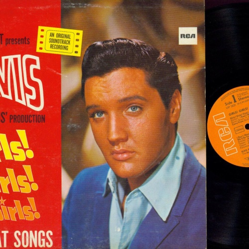 LP--   Elvis Presley  Girls! Girls! Girls!    // DE