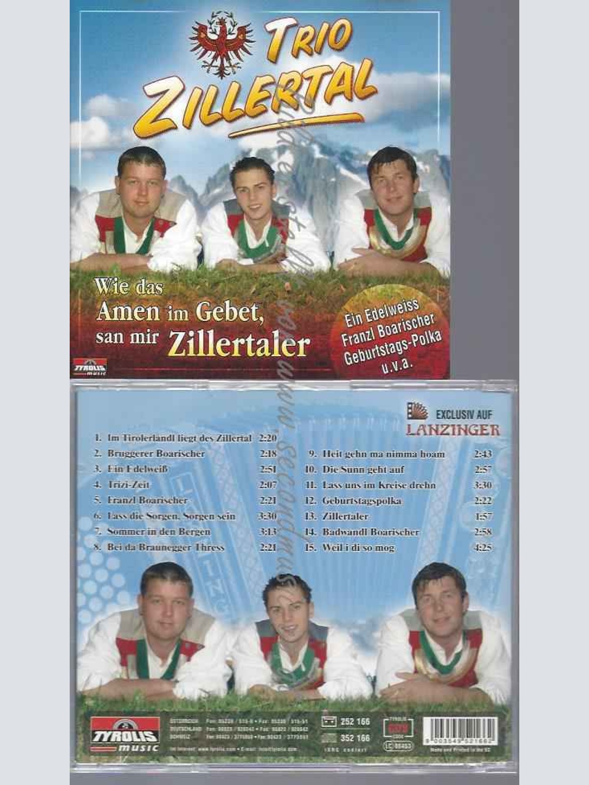 CD--TRIO ZILLERTAL | --WIE DAS AMEN IM GEBET,SAN MIR