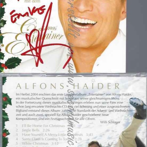 CD-   Alfons Haider Christmas Entertainer // mit Widmung