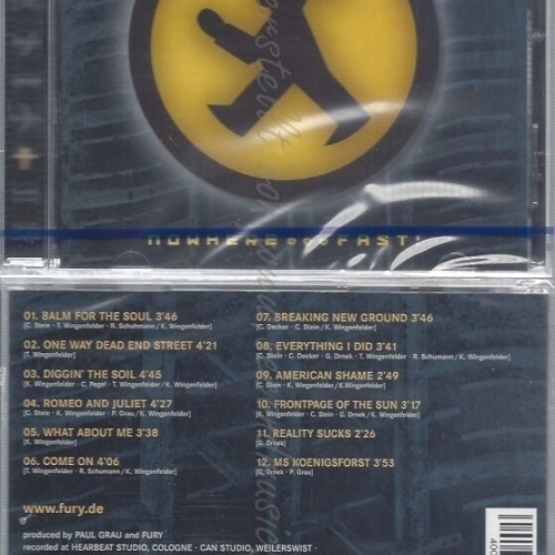 CD--NM-SEALED-FURY IN THE SLAUGHTERHOUSE -1998- -- NOWHERE...FAST!