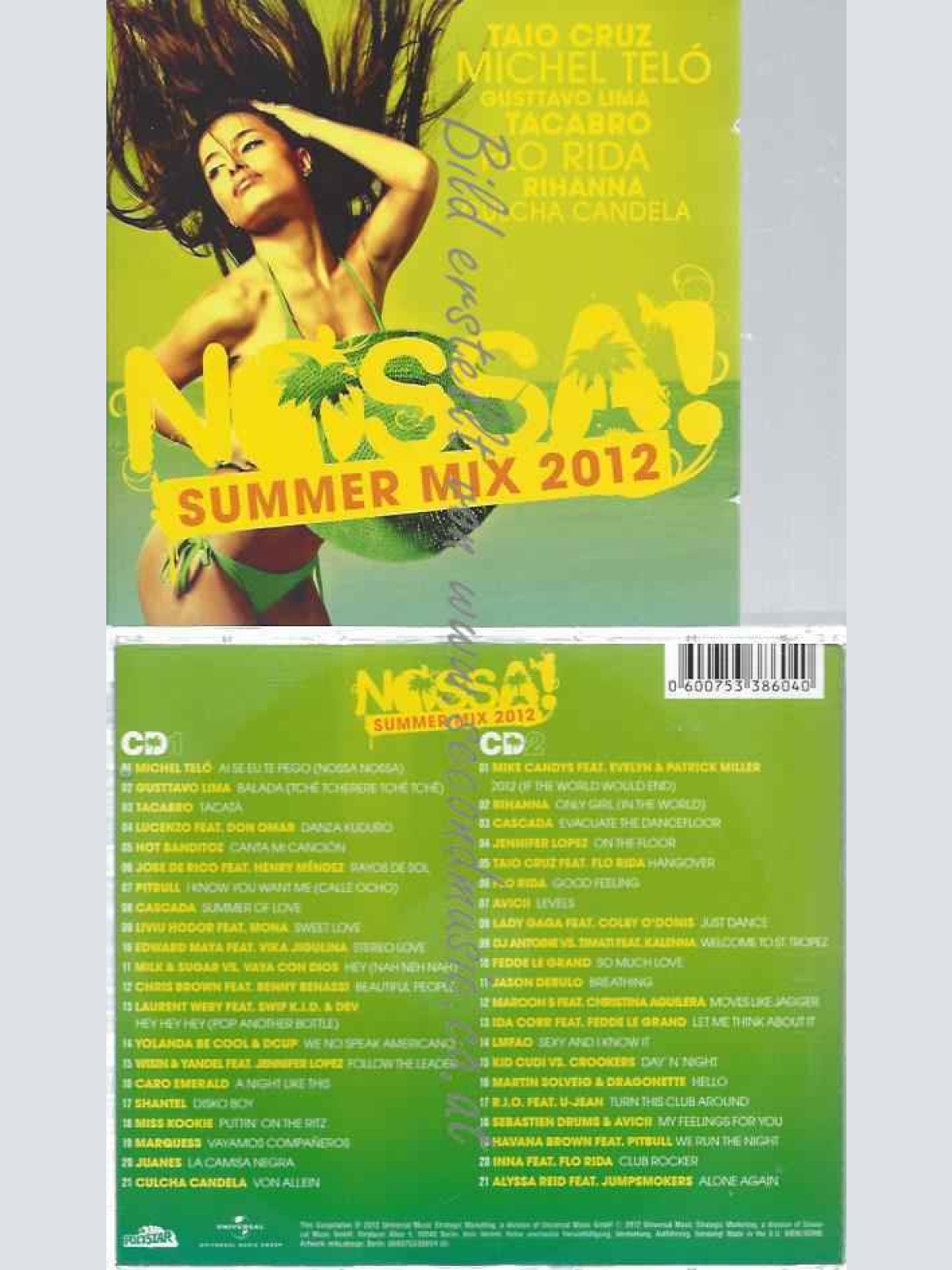 CD--VARIOUS--NOSSA! SUMMER MIX 2012