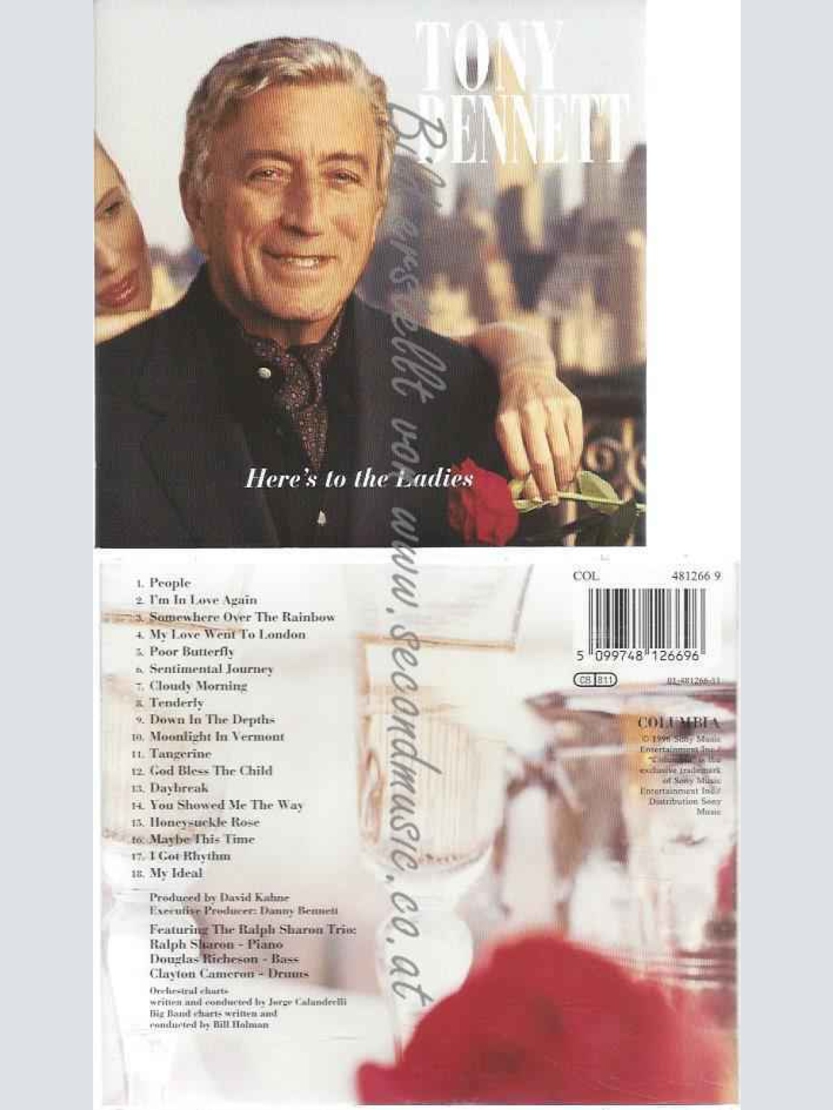 CD--TONY BENNETT--HERE'S TO THE LADIES