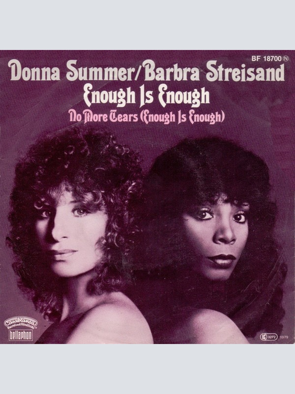 7", Single Donna Summer / Barbra Streisand - Enough Is Enough