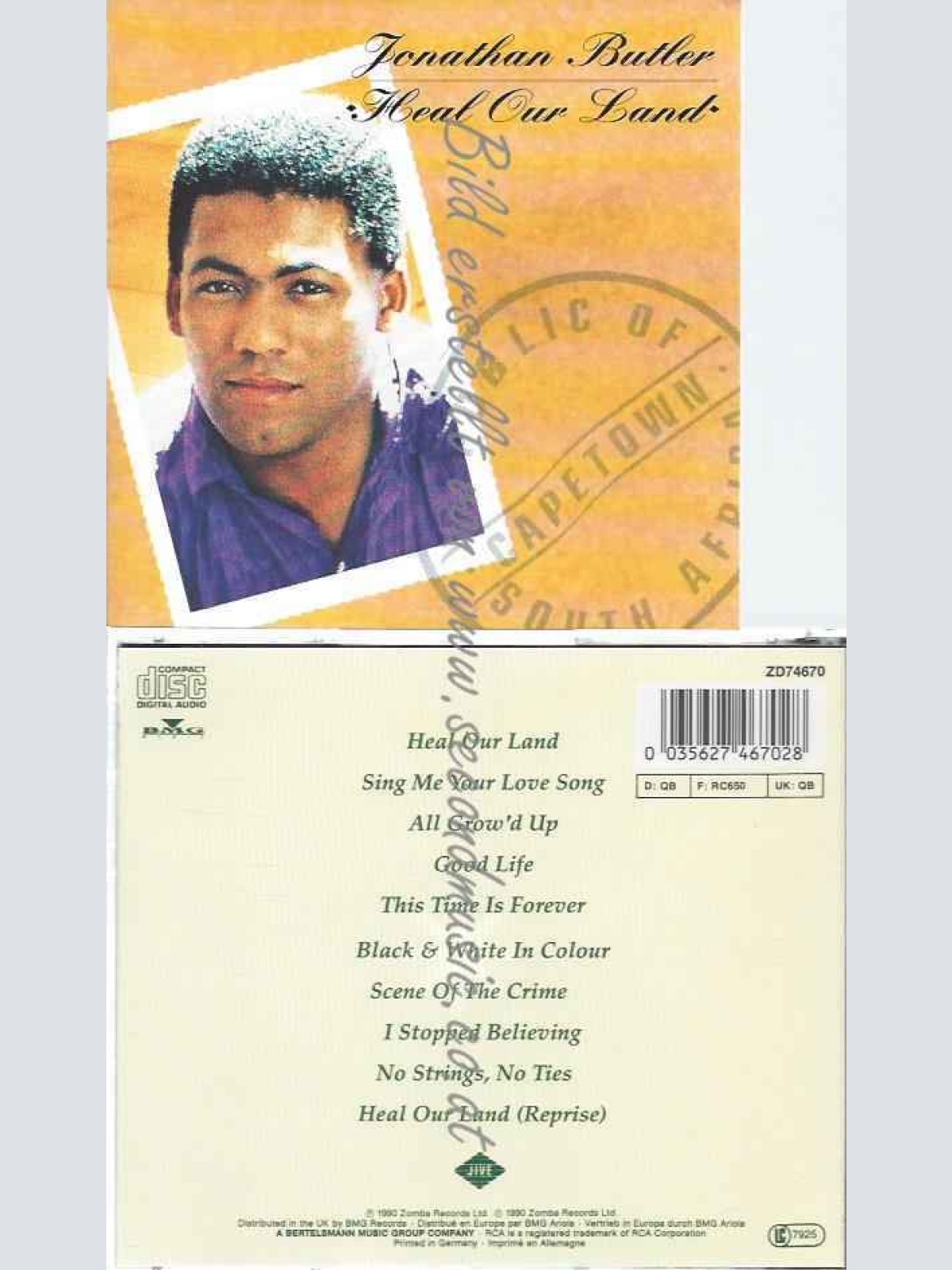 CD--JONATHAN BUTLER UND LUCA CARBONI--HEAL OUR LAND