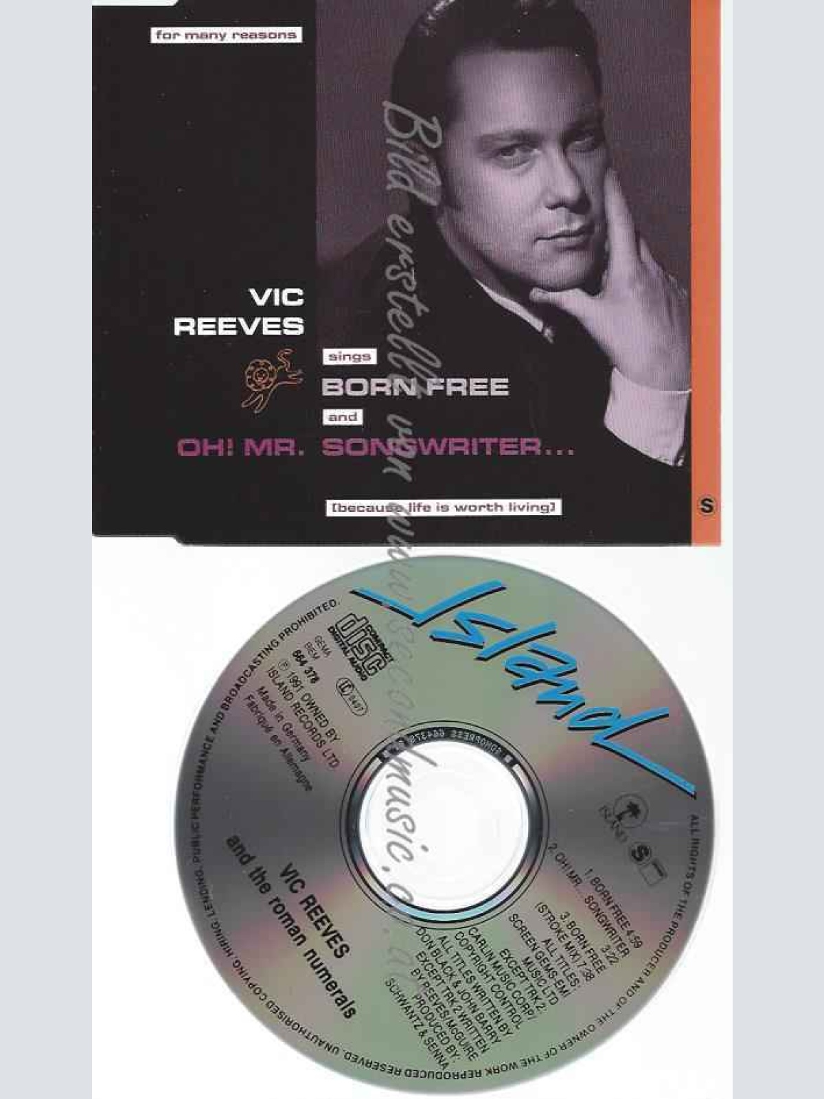 CD--VIC REEVES--BORN FREE