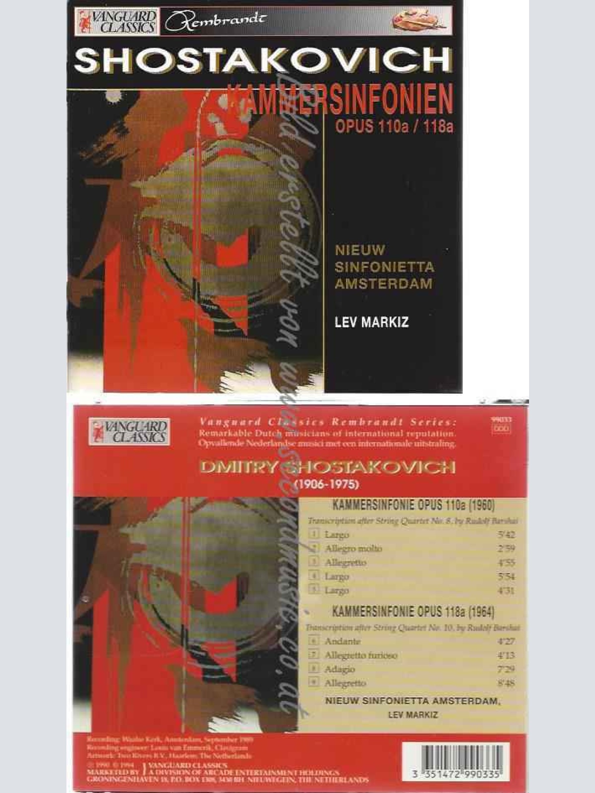 CD--Kammersymphonien  // Markiz