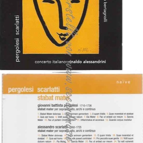 CD--ALESSANDRINI, CONCERTO ITALIANO, ET AL.--STABAT MATER (+KATALOG 2005)
