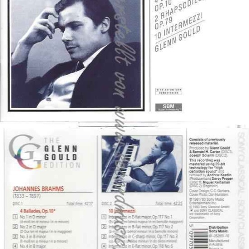CD--RHAPSODIE OP. 79 / 10 INTERMEZZI/ BRAHMS,JOHANNES--BALLADEN OP. 10
