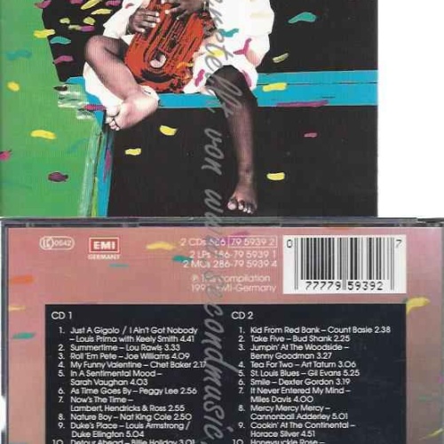 CD--BLACK, HOT AND SWINGIN'--LOUIS PRIMA, LOU RAWLS, CHET BAKER, BILLIE HOLIDAY