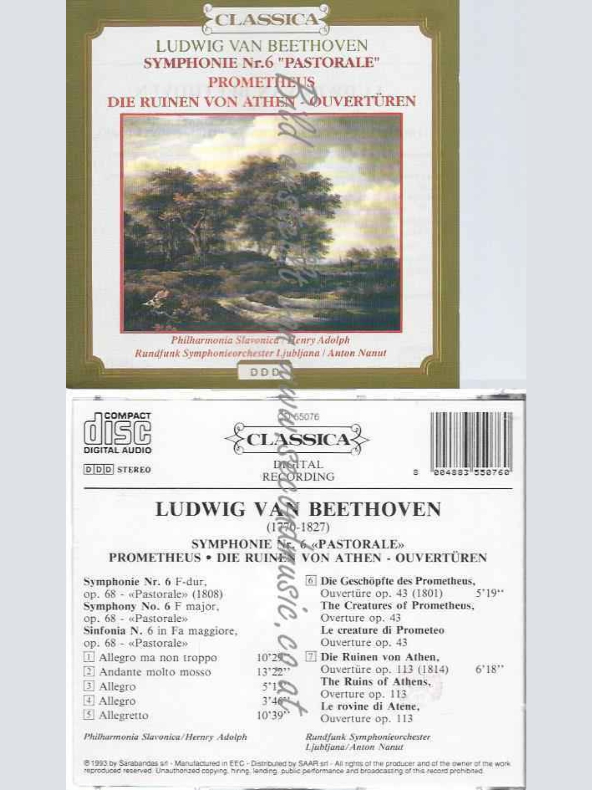CD--ROMETHEUS/RUINE/ BEETHOVEN--SINFONIE NR 6